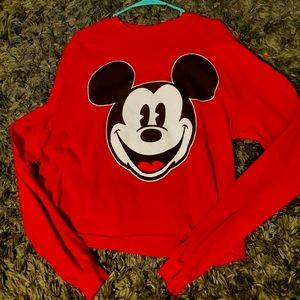 Disney Long sleeve crop top